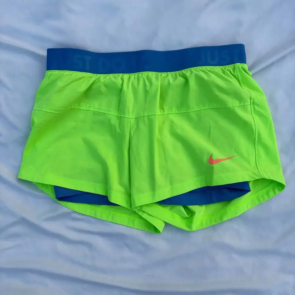 Nike Dri-FIT Women's 2-in-1 Running Training Shorts with Logo Waistband